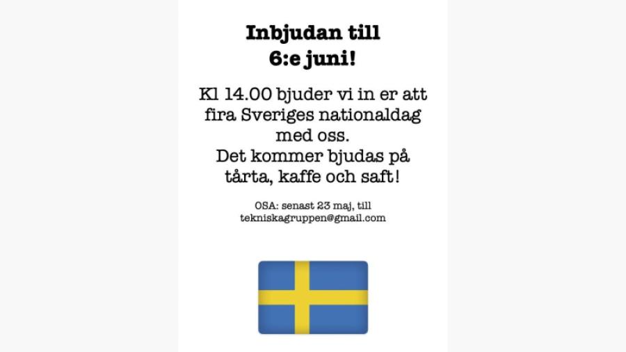Nationaldagen med sommarfest och tårta
